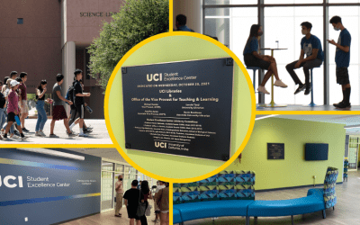 UCI Student Excellence Center Unveils Dedication Plaque